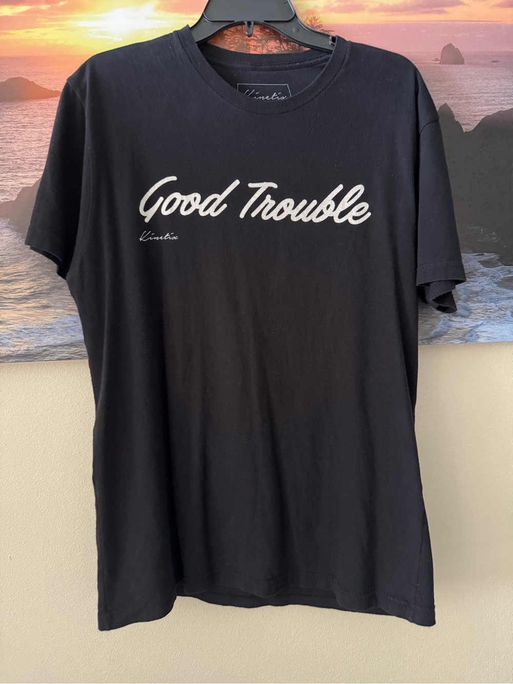 Kinetix Black "Good Trouble" Graphic Tee/L
